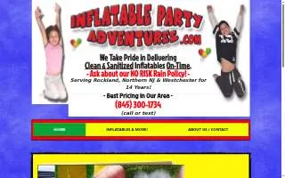 Inflatable Party Adventures website