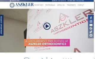 Aszkler Orthodontics website