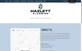 Hazlett Plumbing website