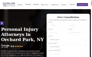 Hiller Comerford Injury & Disability Law of Orchard Park website