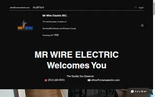 Mr Wire Electric Inc. website