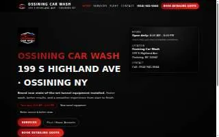 Ossining Car Wash website