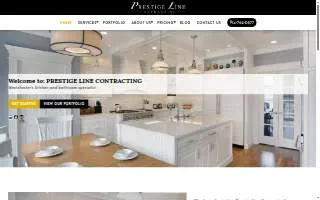 Prestige Line Contracting - Premier Construction & Renovation Services website
