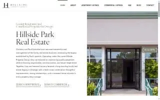 Hillside Park Real Estate Townhouses website