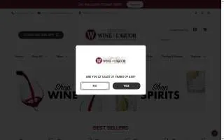 Oswego Wine & Liquor website