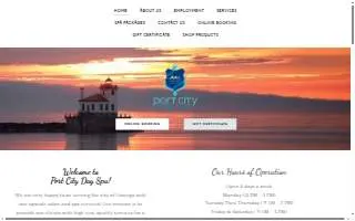 Port City Day Spa website