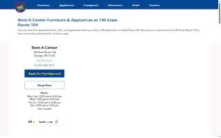 Rent-A-Center of Oswego website