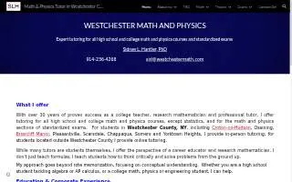 Westchester Math and Physics website