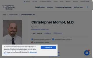 Christopher Momot, MD website
