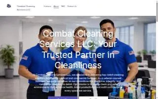 Combat Cleaning Services of Penfield website
