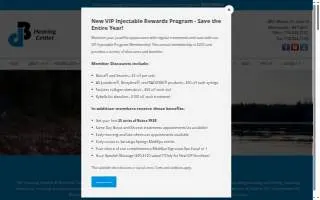 dB Hearing Center website