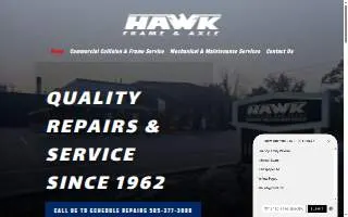 Hawk Frame & Axle website