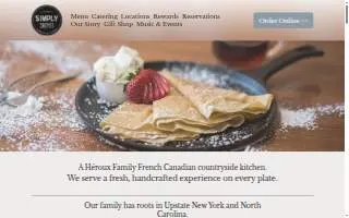 Simply Crepes Kitchen and Bar Webster - Penfield website