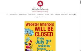 Webster Interiors Furniture & Home Decor website