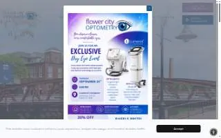 Flower City Optometry website