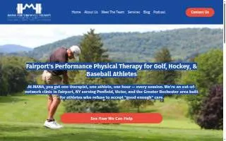 MANA Performance Therapy website