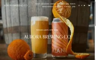 Aurora Brewing Company - Rochester website