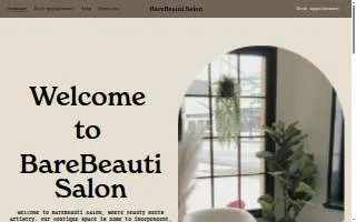 BareBeauti Salon website