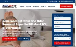 Combat Cleaning Services of Pittsford website