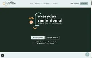 Everyday Smile Dental Pediatric Dentistry + Orthodontics website
