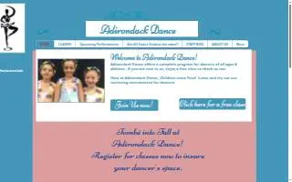 Adirondack Dance & Fitness Academy website