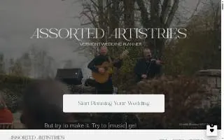 Assorted Artistries Event Planning & Bespoke Rentals website