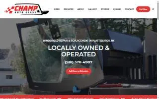 Champ Auto Glass website