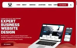 Champlain Valley Web Designs website