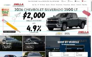 Della Chevrolet of Plattsburgh website