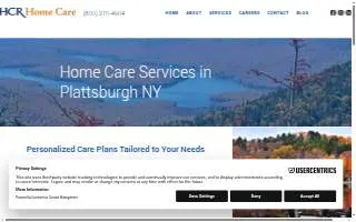 HCR Home Care of Plattsburgh website