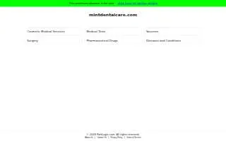 Mint Dental Care of Plattsburgh website