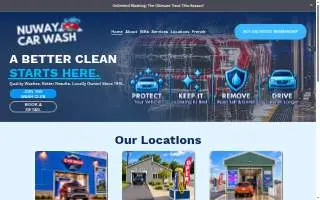 Nuway Car Wash website
