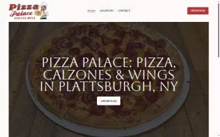 Pizza Palace of Plattsburgh website