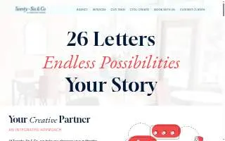 Twenty-Six & Co. | A Creative Agency website