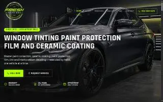 Fresh Auto Spa website