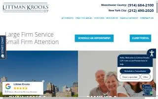 Littman Krooks LLP of Port Chester website