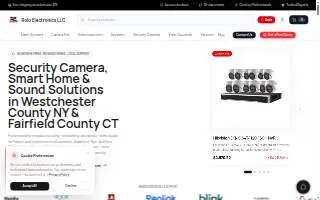 Rolo Electronics Cameras Security Systems Security Audio Video Installation Sales Services of Port Chester website