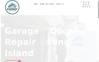 Everest Garage Doors website