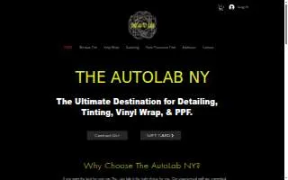 The Auto Lab NY website
