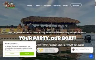 Tiki Boat Long Island website