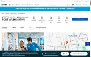 AT&T Store of Port Washington website