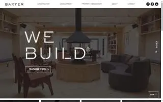 Baxter Property Management website