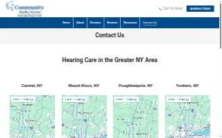 Community Hearing Services of Mount Kisco website
