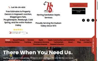 Herring Sanitation Septic Service of Poughkeepsie website