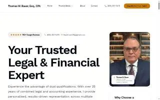 Thomas W. Bauer, Esq., CPA of Poughkeepsie website