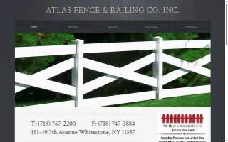 Atlas Fence & Railing Co. website