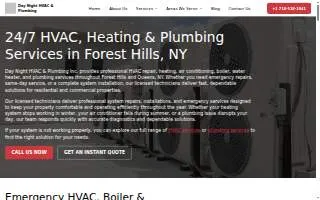 Day Night HVAC & Plumbing Inc. website