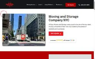 Expo Movers and Storage of Queens website