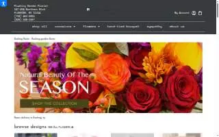 Flushing Garden Florist website