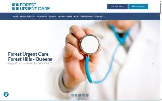 Forest Urgent Care website